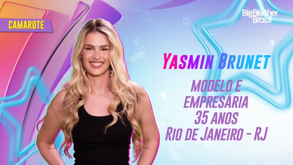 Yasmin Brunet está no BBB 24 — Foto: Globo