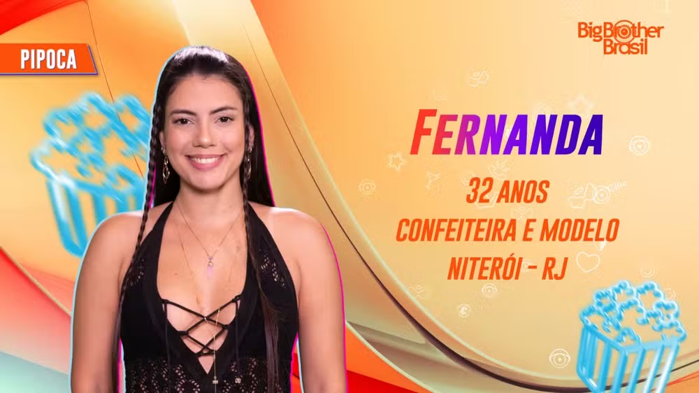 Fernanda é participante do BBB 24 no grupo Pipoca — Foto: Globo